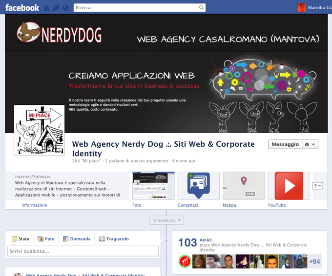 timeline facebook nerdydog